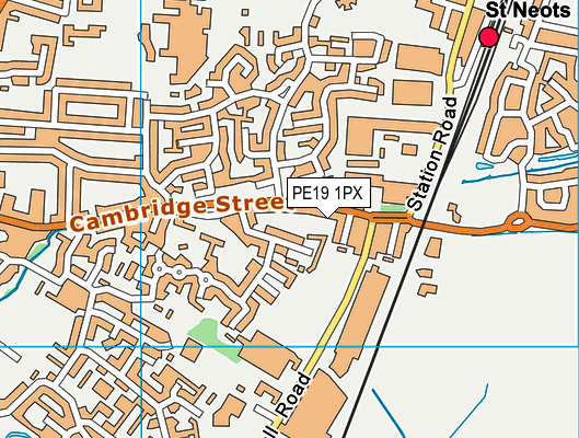 PE19 1PX map - OS VectorMap District (Ordnance Survey)