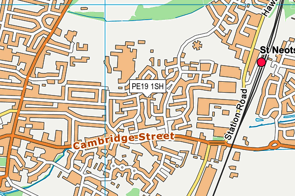 PE19 1SH map - OS VectorMap District (Ordnance Survey)