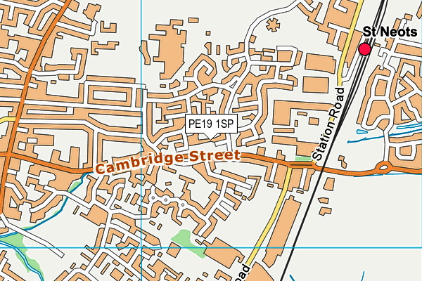 PE19 1SP map - OS VectorMap District (Ordnance Survey)