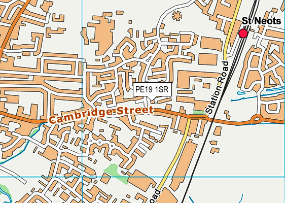 PE19 1SR map - OS VectorMap District (Ordnance Survey)