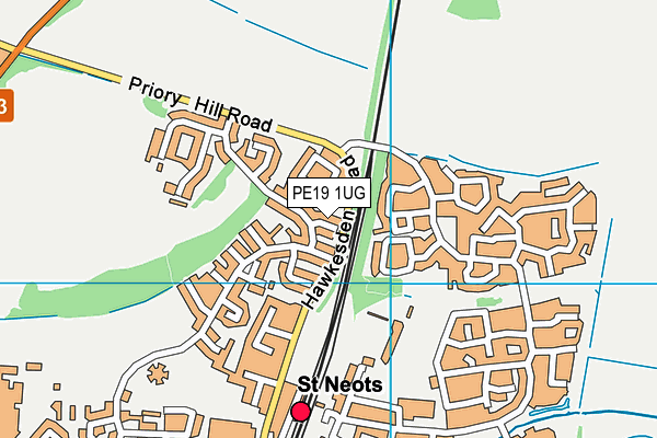 PE19 1UG map - OS VectorMap District (Ordnance Survey)