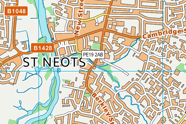 PE19 2AB map - OS VectorMap District (Ordnance Survey)