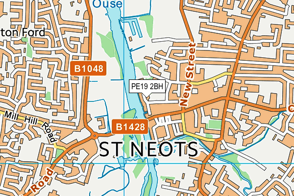 PE19 2BH map - OS VectorMap District (Ordnance Survey)