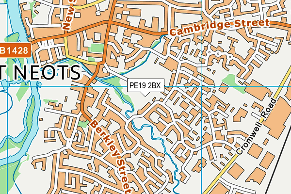 PE19 2BX map - OS VectorMap District (Ordnance Survey)