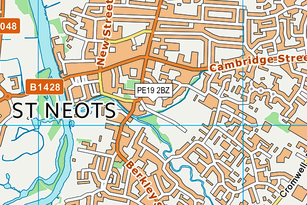 PE19 2BZ map - OS VectorMap District (Ordnance Survey)