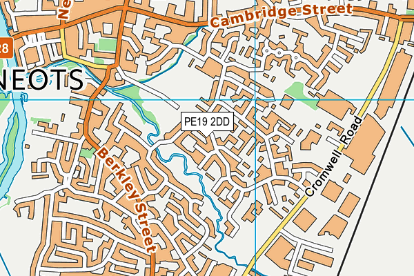 PE19 2DD map - OS VectorMap District (Ordnance Survey)