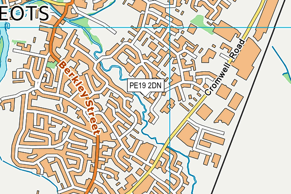 PE19 2DN map - OS VectorMap District (Ordnance Survey)