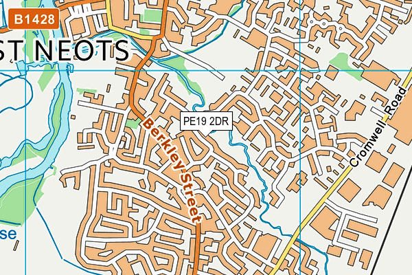 PE19 2DR map - OS VectorMap District (Ordnance Survey)