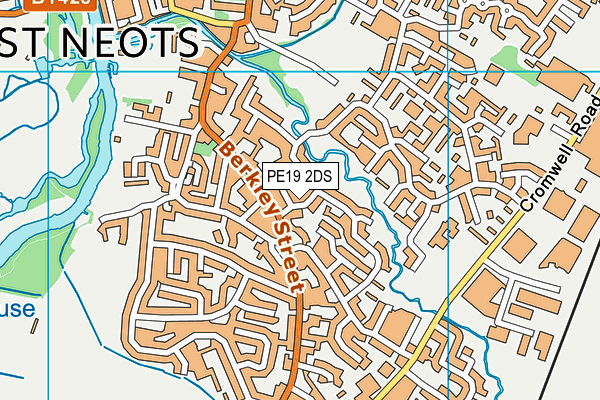 PE19 2DS map - OS VectorMap District (Ordnance Survey)