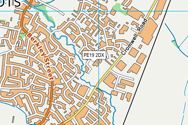 PE19 2DX map - OS VectorMap District (Ordnance Survey)
