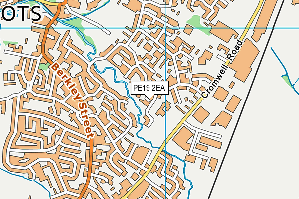 PE19 2EA map - OS VectorMap District (Ordnance Survey)