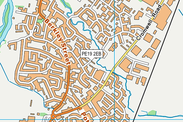 PE19 2EB map - OS VectorMap District (Ordnance Survey)