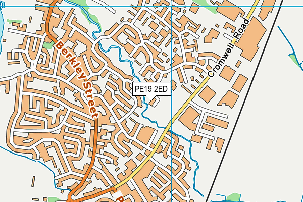 PE19 2ED map - OS VectorMap District (Ordnance Survey)