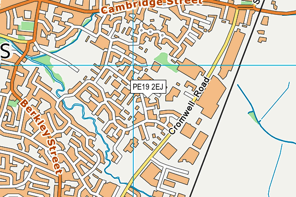 PE19 2EJ map - OS VectorMap District (Ordnance Survey)