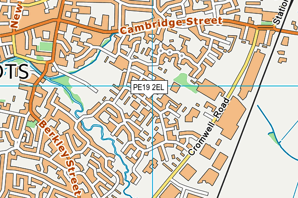 PE19 2EL map - OS VectorMap District (Ordnance Survey)