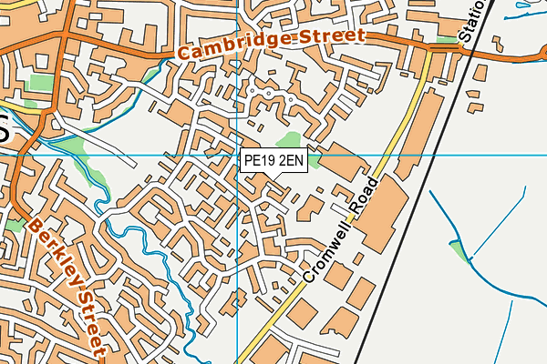 PE19 2EN map - OS VectorMap District (Ordnance Survey)