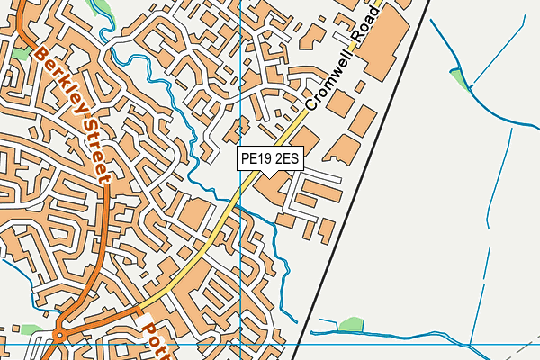 PE19 2ES map - OS VectorMap District (Ordnance Survey)