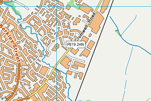 PE19 2HN map - OS VectorMap District (Ordnance Survey)