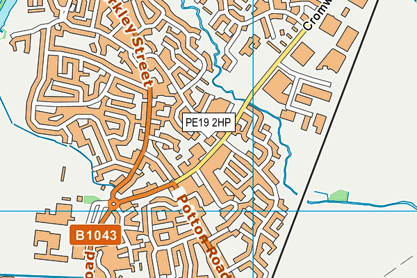 PE19 2HP map - OS VectorMap District (Ordnance Survey)