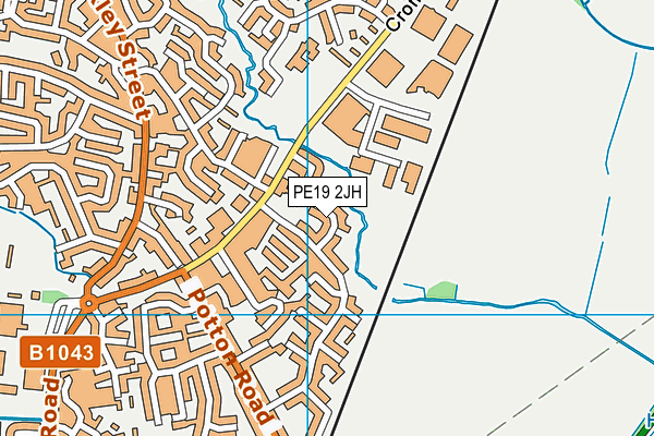 PE19 2JH map - OS VectorMap District (Ordnance Survey)