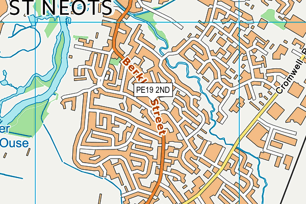 PE19 2ND map - OS VectorMap District (Ordnance Survey)