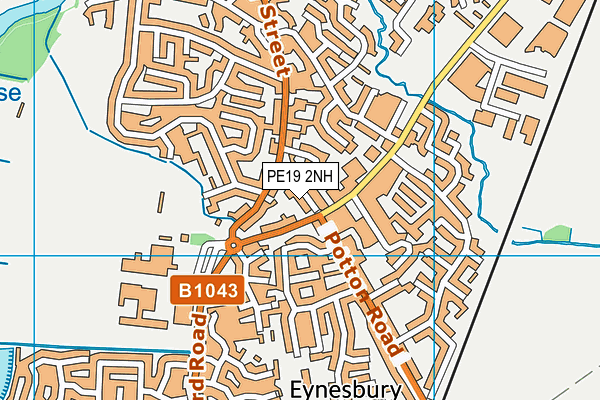 PE19 2NH map - OS VectorMap District (Ordnance Survey)