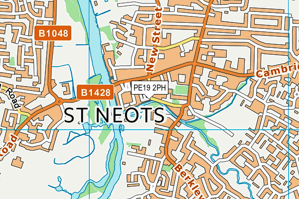 PE19 2PH map - OS VectorMap District (Ordnance Survey)