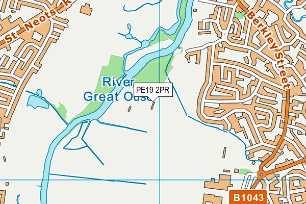 PE19 2PR map - OS VectorMap District (Ordnance Survey)
