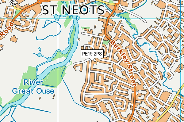 PE19 2PS map - OS VectorMap District (Ordnance Survey)