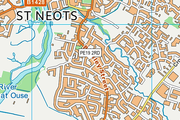 PE19 2RD map - OS VectorMap District (Ordnance Survey)