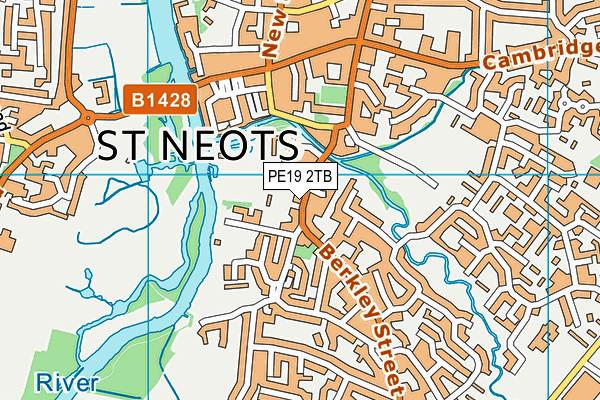 PE19 2TB map - OS VectorMap District (Ordnance Survey)