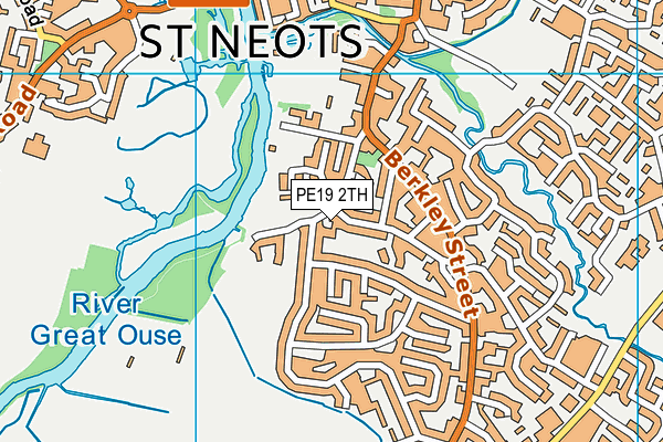 PE19 2TH map - OS VectorMap District (Ordnance Survey)