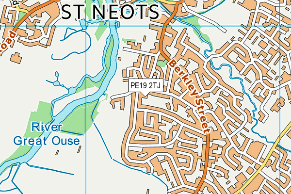 PE19 2TJ map - OS VectorMap District (Ordnance Survey)