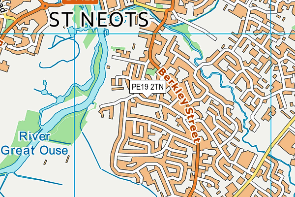 PE19 2TN map - OS VectorMap District (Ordnance Survey)