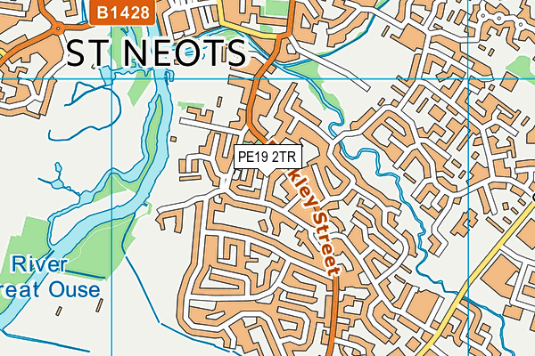 PE19 2TR map - OS VectorMap District (Ordnance Survey)
