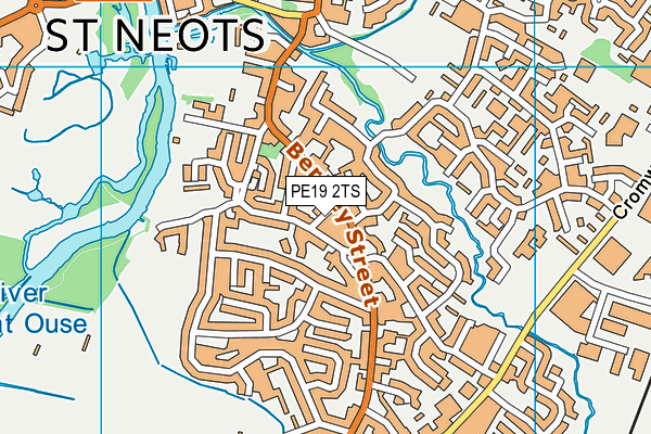 PE19 2TS map - OS VectorMap District (Ordnance Survey)