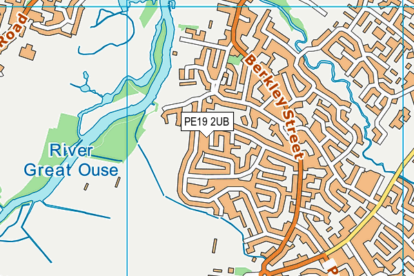 PE19 2UB map - OS VectorMap District (Ordnance Survey)