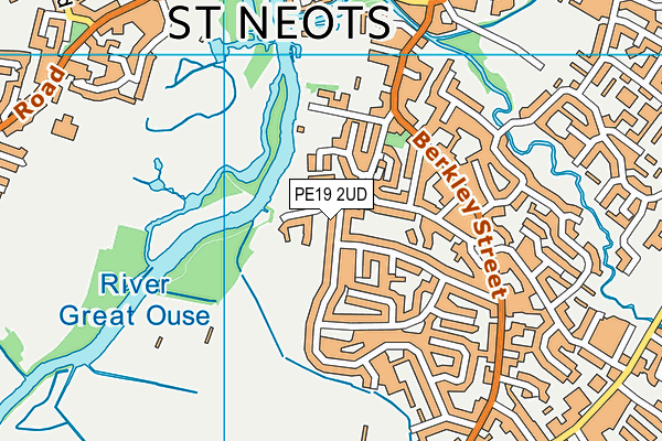 PE19 2UD map - OS VectorMap District (Ordnance Survey)