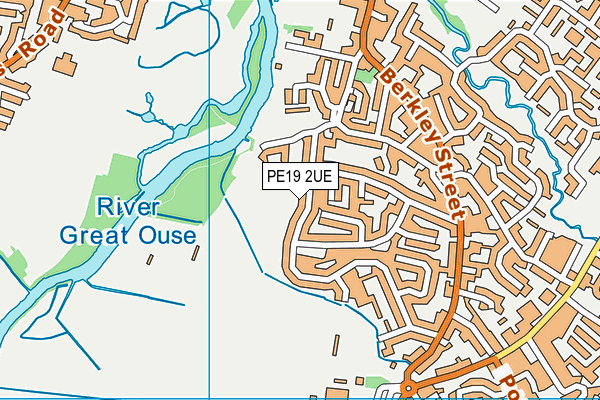 PE19 2UE map - OS VectorMap District (Ordnance Survey)