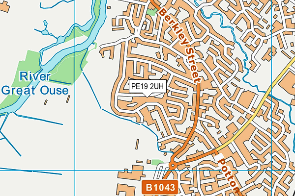 PE19 2UH map - OS VectorMap District (Ordnance Survey)