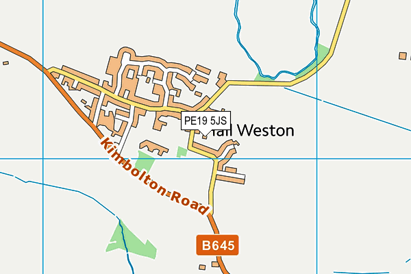 PE19 5JS map - OS VectorMap District (Ordnance Survey)