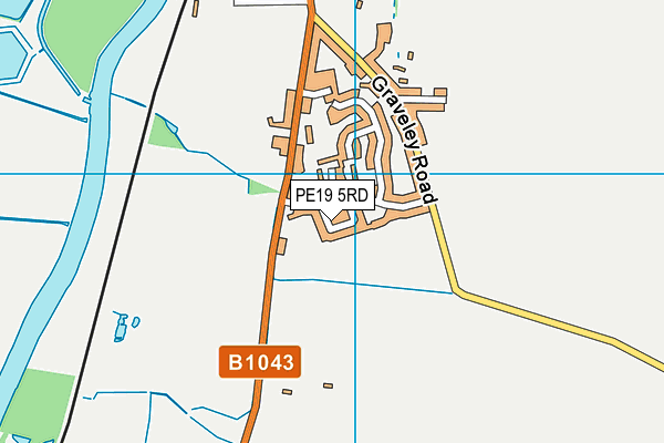 PE19 5RD map - OS VectorMap District (Ordnance Survey)