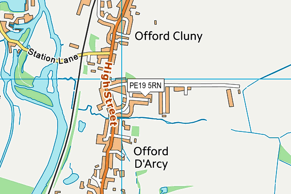 PE19 5RN map - OS VectorMap District (Ordnance Survey)