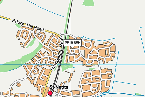 PE19 6BH map - OS VectorMap District (Ordnance Survey)
