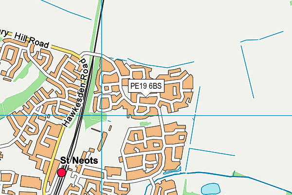 PE19 6BS map - OS VectorMap District (Ordnance Survey)