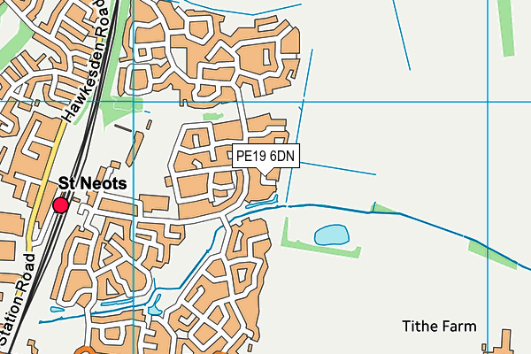 PE19 6DN map - OS VectorMap District (Ordnance Survey)