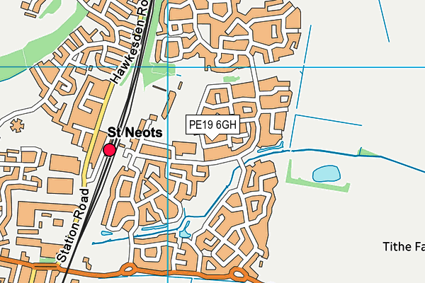 PE19 6GH map - OS VectorMap District (Ordnance Survey)