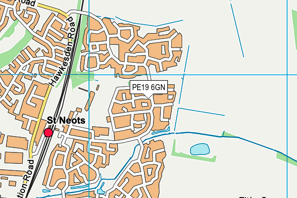 PE19 6GN map - OS VectorMap District (Ordnance Survey)