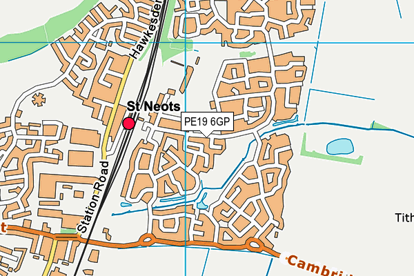 PE19 6GP map - OS VectorMap District (Ordnance Survey)