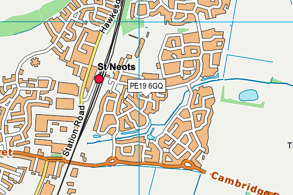 PE19 6GQ map - OS VectorMap District (Ordnance Survey)